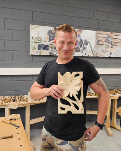 kurs rzeźbiarski - uczestnik